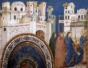 GIOTTO di Bondone Return of Christ to Jerusalem France oil painting artist